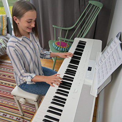 KAWAI ES520W SET Beyaz Taşınabilir Dijital Piyano (Stand Dahil)